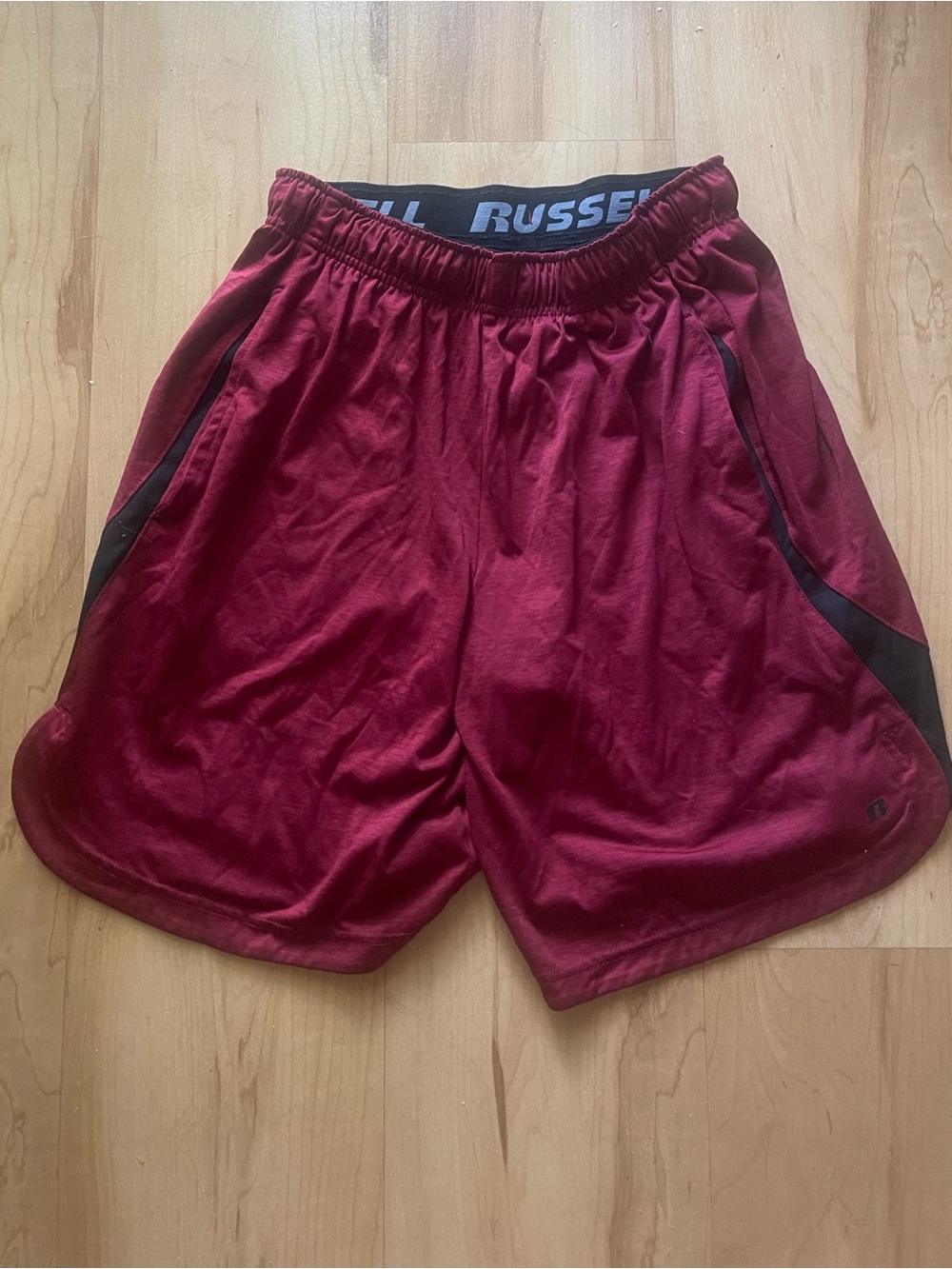 Russell Basketball Athletic Shorts Red Small Gym